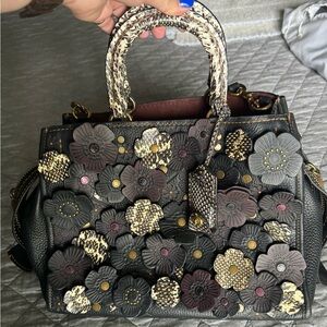 Coach 1941 Rouge Wild Tea Rose with Snake skin